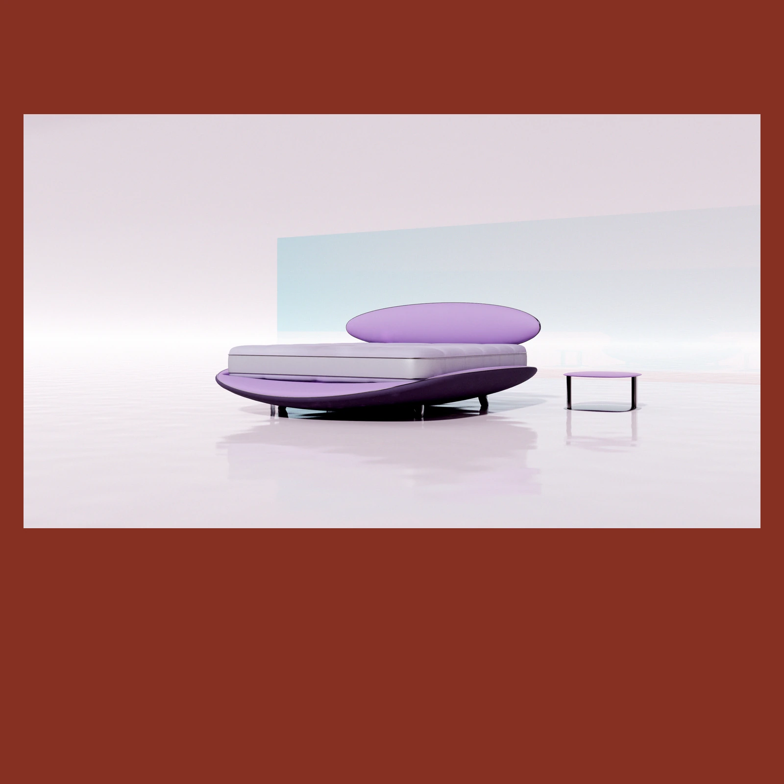 紫色AISE智能睡眠系统场景效果图 / Lavender AISE sleep system rendering